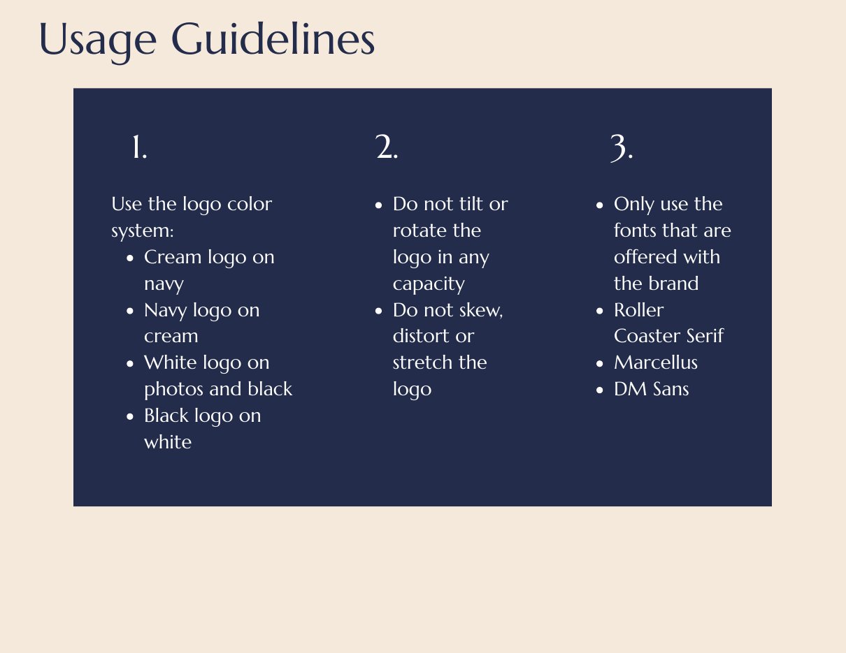 Logo usage guidelines page